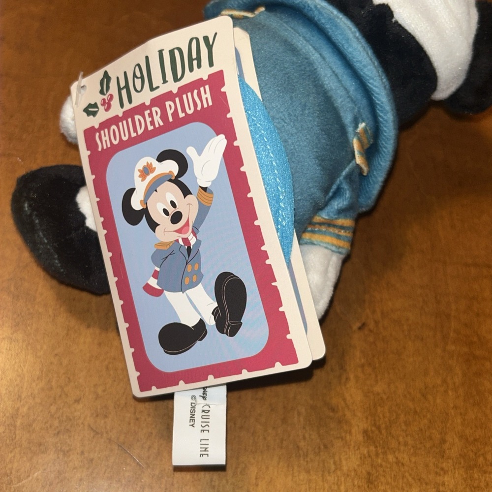 Disney Cruise Line Captain Mickey Mouse 7" Shoulder Plush Magnetic LE NEW - Picture 3 of 3
